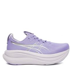 Buty do biegania Asics. Fioletowe obuwie sportowe damskie Asics, bez wzorów, do biegania. Za 899.99 zł.