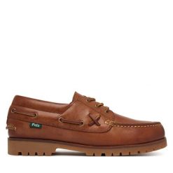 Półbuty Polo Ralph Lauren. Brązowe półbuty na co dzień męskie Polo Ralph Lauren, bez zapięcia. Za 949.99 zł.