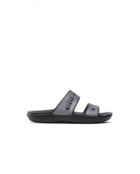 Klapki Dla Dorosłych Crocs Classic Glitter Sandal. Czarne klapki męskie Crocs, z materiału. Za 99.99 zł.