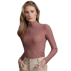 Damska koszulka jeździecka z długim rękawem Premier Equine Prospero. Brązowe t-shirty damskie PREMIER EQUINE, s, bez wzorów, eleganckie, bez kołnierzyka. Za 295.00 zł.