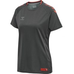 Damski jersey Hummel Pro Grid. Szare koszulki sportowe damskie Hummel, bez wzorów, z dżerseju, bez kołnierzyka, bez ramiączek, do piłki nożnej. Za 220.00 zł.