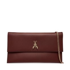 Torebka Patrizia Pepe. Brązowe kopertówki damskie Patrizia Pepe, bez wzorów, bez dodatków. Za 869.99 zł.