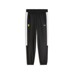 Spodnie dresowe Ferrari. Czarne spodnie sportowe męskie Puma, s, bez wzorów, z dresówki, na fitness i siłownię. Za 349.50 zł.