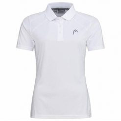 Koszulka polo damska CLUB 22 Tech. Białe koszulki sportowe damskie Head, s, bez wzorów, z materiału, bez kołnierzyka, bez ramiączek, tenisowe. Za 262.00 zł.
