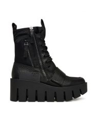 United Nude Trzewiki Grip Combat Lo 1096101165 Czarny. Czarne botki damskie United Nude, ze skóry, bez obcasa, na koturnie, bez zapięcia. Za 1,579.00 zł.