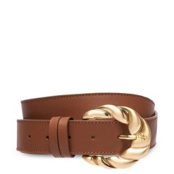 Pasek Guess. Brązowe paski damskie Guess, z aplikacjami. Za 324.99 zł.