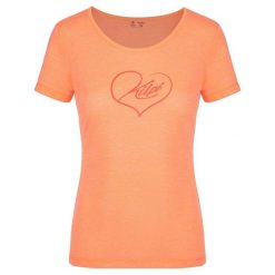 Damska koszulka outdoorowa Kilpi GAROVE-W. Brązowe t-shirty damskie Kilpi, bez wzorów, z materiału, bez kołnierzyka. Za 70.90 zł.