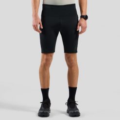 Spodenki męskie Odlo X-ALP TRAIL CARGO Tights short. Czarne krótkie spodenki sportowe męskie Odlo, m, bez wzorów, do biegania. Za 399.99 zł.