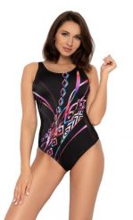 Strój kąpielowy damski treningowy plażowy Self Trends Sport. Czarne kostiumy jednoczęściowe damskie SELF HEAT, l, bez wzorów, z gumy, eleganckie, na fitness i siłownię. Za 191.98 zł.