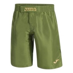 Szorty z elastycznym paskiem Joma Combat. Zielone krótkie spodenki sportowe męskie Joma, l, bez wzorów, z materiału, na fitness i siłownię. Za 116.50 zł.