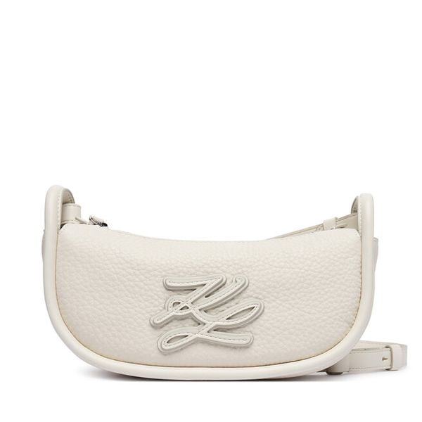 Torebka KARL LAGERFELD. Białe torebki do ręki damskie KARL LAGERFELD, bez wzorów, klasyczne, bez dodatków. Za 635.99 zł.