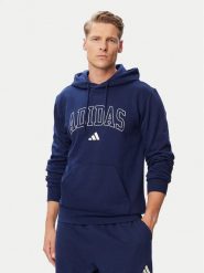 Adidas Bluza Collegiate Script Graphic Hoodie KC7186 Niebieski Regular Fit. Niebieskie bluzy męskie Adidas, m, bez wzorów, z bawełny, bez kaptura. Za 239.99 zł.