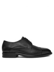 BOSS Półbuty P-Winslow 50549686 Czarny. Czarne eleganckie półbuty Boss, ze skóry, wizytowe, bez zapięcia. Za 1,239.00 zł.