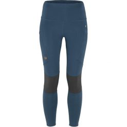 Spodnie trekkingowe damskie Fjallraven Abisko Trekking Tights Pro. Niebieskie legginsy damskie Fjällräven, bez wzorów, trekkingowe. Za 549.00 zł.