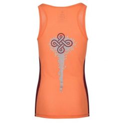 Damski tank top Kilpi Slinky. Brązowe koszulki sportowe damskie Kilpi, s, bez wzorów, z materiału, bez kołnierzyka, bez ramiączek, do biegania. Za 138.03 zł.