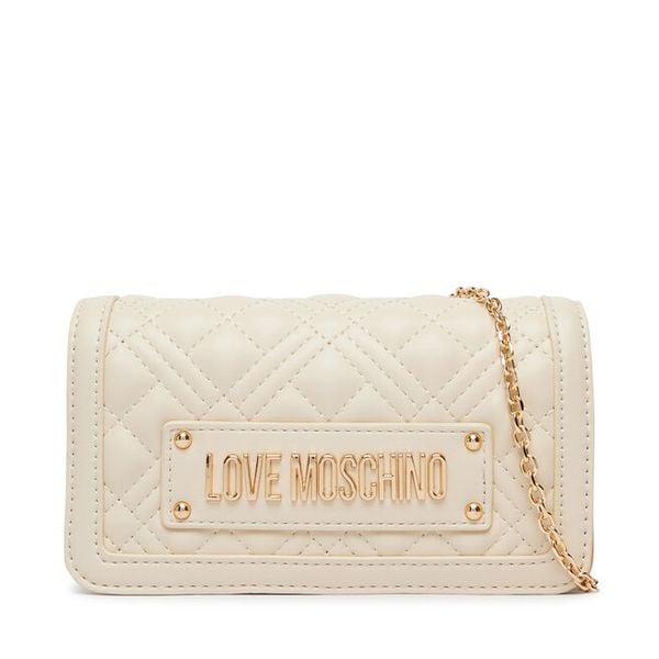 Torebka LOVE MOSCHINO. Białe torebki do ręki damskie Love Moschino, bez wzorów, wizytowe, bez dodatków. Za 490.99 zł.