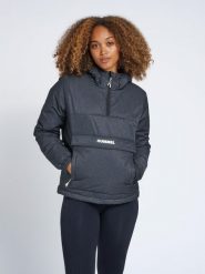 Kurtka damska Hummel hmlayda. Czarne kurtki damskie Hummel, xs, bez wzorów, z materiału, z kapturem. Za 367.35 zł.