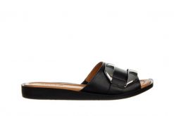 Klapki Bayla-161 037 34 01 Black 161449, Czarny, Skóra naturalna - 38. Czarne klapki damskie Bayla, z aplikacjami, z materiału, eleganckie, bez obcasa. W wyprzedaży za 152.10 zł.