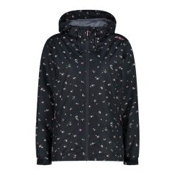 Damska kurtka wodoodporna CMP. Szare kurtki sportowe damskie CMP, bez wzorów, bez kaptura, trekkingowe. Za 389.00 zł.