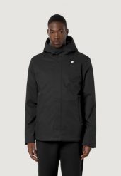 Kurtka anorak Mężczyzna K-WAY Jacko Twill Marmotta. Czarne kurtki męskie K-Way, na zimę, m, bez wzorów, z futra, bez kaptura. Za 1,289.70 zł.