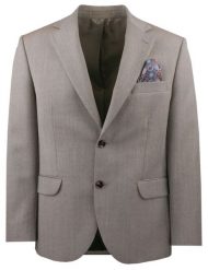 Wełniana, Taliowana Marynarka - MEN'SFIELD - Beżowa. Brązowe marynarki męskie MEN'SFIELD, bez wzorów, z materiału, eleganckie. Za 679.00 zł.