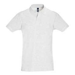 Męska Koszulka Polo Perfect Heather. Szare koszulki polo męskie SOL'S, l, bez wzorów, z bawełny, bez ramiączek. Za 68.99 zł.