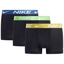 Bokserki Nike Trunk 3Pk Dorośli. Czarne bokserki męskie Nike, s, bez wzorów, z elastanu. Za 202.05 zł.