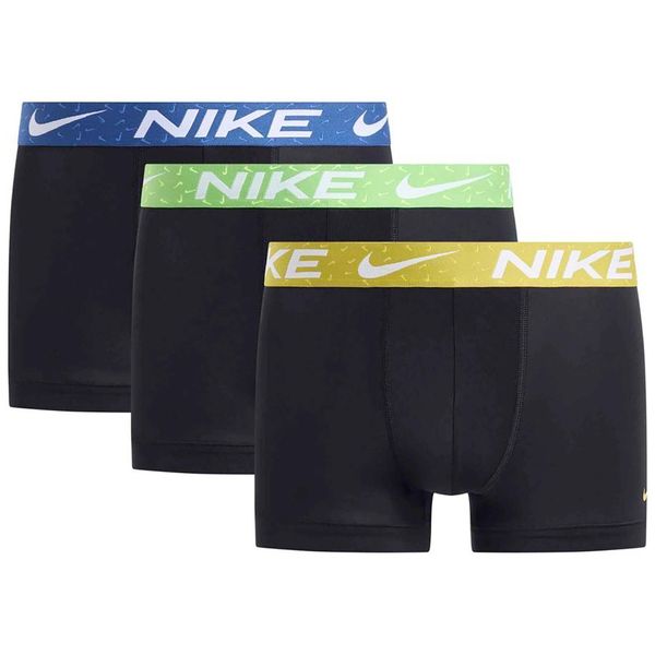 Bokserki Nike Trunk 3Pk Dorośli. Czarne bokserki męskie Nike, s, bez wzorów, z elastanu. Za 224.99 zł.