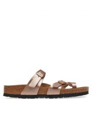 Birkenstock Japonki Mayari 1029817 Różowy. Czerwone klapki damskie Birkenstock, bez wzorów, ze skóry, bez obcasa. Za 399.99 zł.