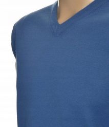 Sweter męski w szpic z kaszmiru i wełny merynosów kaszmirowy M 204. Bluzy męskie Giovane Ricco, m, bez wzorów, z kaszmiru, bez kaptura. Za 139.99 zł.