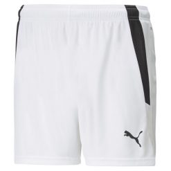Damskie szorty piłkarskie teamLIGA PUMA White Black. Białe szorty sportowe damskie Puma, m, bez wzorów, sportowe, do piłki nożnej. Za 99.00 zł.