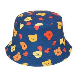 Kapelusz Dwustronny Bucket Hat Dziecięcy Misie Kap-Md-1. Czapki dla dzieci bez wzorów, z bawełny. Za 23.39 zł.