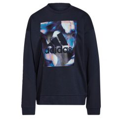 Bluza damska adidas U4U Soft Knit Swe. Niebieskie bluzy sportowe damskie Adidas, xs, bez wzorów, bez kaptura, na fitness i siłownię. Za 99.00 zł.