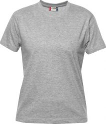Clique Premium-T Women T-shirt damski z okrągłym dekoltem 100% bawełna – grey. Szare t-shirty damskie CLIQUE, xl, bez wzorów, z bawełny, klasyczne, bez kołnierzyka. Za 112.69 zł.