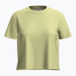 Koszulka trekkingowa damska icebreaker Merino 150 Tech Lite III SS Crop Tee. Zielone koszulki sportowe damskie Icebreaker, bez wzorów, sportowe, bez kołnierzyka. Za 259.99 zł.