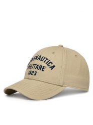 Aeronautica Militare Czapka z daszkiem 261HA1241UCT02261 Beżowy. Brązowe rękawiczki męskie Aeronautica Militare, bez wzorów, z bawełny. Za 189.99 zł.