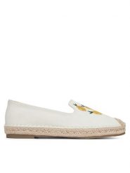 DeeZee Espadryle MXCR-229 Biały. Białe espadryle damskie DeeZee, bez wzorów, z materiału, bez obcasa, bez zapięcia. Za 119.99 zł.
