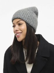 Vila czapka - Vinara Kobiety szary, ONE SIZE. Szare czapki i kapelusze damskie Vila, bez wzorów, z dzianiny. Za 44.95 zł.