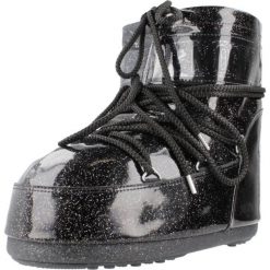 Buty Moon Boot Model Mb Icon Low Glitter Kolor Czarny. Czarne obuwie sportowe damskie Moon Boot, bez wzorów, z syntetyku. Za 999.00 zł.
