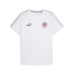 Męska koszulka FC St. Pauli KING PUMA White Espresso Brown. Białe koszulki sportowe męskie Puma, m, bez wzorów, bez kołnierzyka, bez ramiączek, do piłki nożnej. Za 179.00 zł.