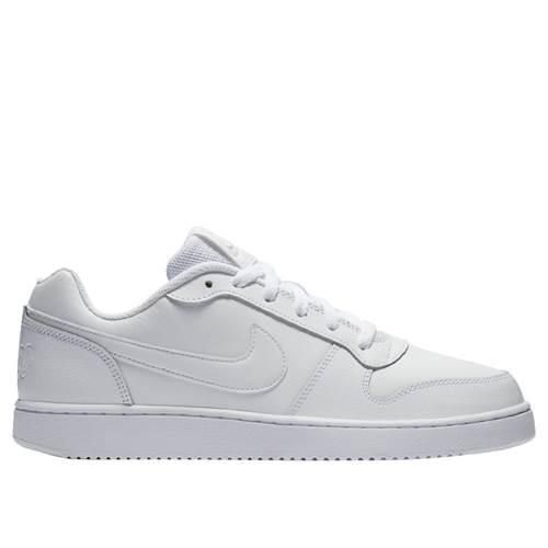 Buty do chodzenia męskie Nike Ebernon Low. Białe buty sportowe męskie Nike, z materiału, bez zapięcia, trekkingowe. Za 255.20 zł.