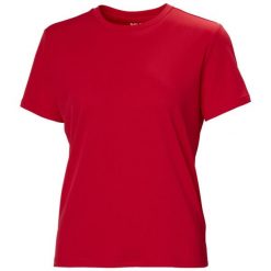 Koszulka damska Helly Hansen Event Tech. Czerwone koszulki sportowe damskie Helly Hansen, bez wzorów, bez kołnierzyka, bez ramiączek. Za 196.00 zł.