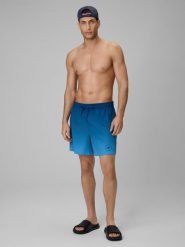 4F Spodenki plażowe boardshorty męskie - turkusowe 4XL. Niebieskie szorty męskie 4f, m, bez wzorów, z materiału. Za 99.99 zł.