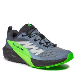 Buty do biegania Salomon. Niebieskie buty sportowe męskie Salomon, z gore-texu, bez zapięcia, do biegania, gore-tex. Za 509.99 zł.