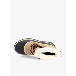 Buty zimowe damskie Sorel Caribou. Brązowe obuwie sportowe damskie Sorel, na zimę, trekkingowe. Za 550.99 zł.