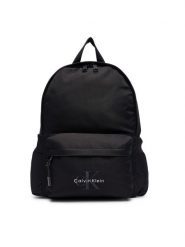 Calvin Klein Jeans Plecak Solid Monologo Backpack IU0IU00731 Czarny. Czarne torby i plecaki dziecięce Calvin Klein Jeans, z jeansu. Za 289.99 zł.