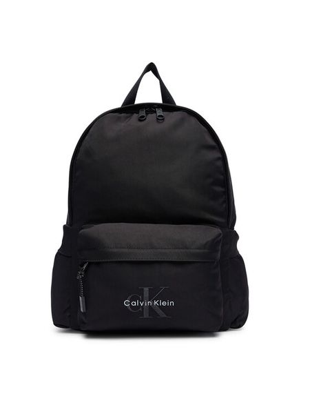 Calvin Klein Jeans Plecak Solid Monologo Backpack IU0IU00731 Czarny. Czarne torby i plecaki dziecięce Calvin Klein Jeans, z jeansu. Za 272.99 zł.
