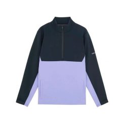 Kurtka przeciwwiatrowa 1/2 zip Lyle & Scott. Fioletowe kurtki sportowe męskie LYLE AND SCOTT, xl, bez wzorów, z materiału, na golfa. Za 664.35 zł.