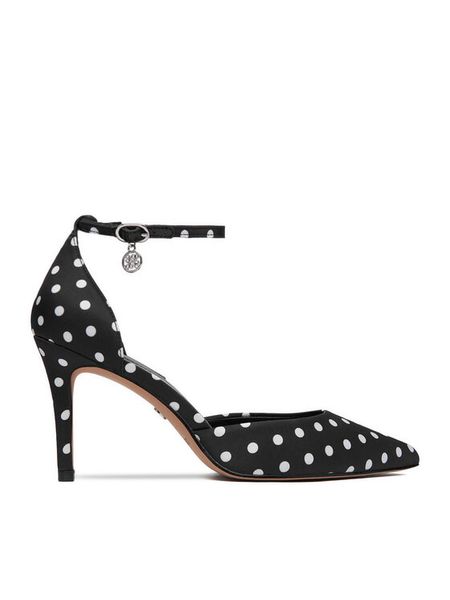 Nine West Szpilki CEO-CD23029-18 Czarny. Czarne szpilki damskie Nine West, bez wzorów, z materiału, bez obcasa, bez zapięcia. Za 229.99 zł.