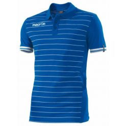 Polo Macron Jungle. Niebieskie koszulki polo męskie Macron, m, bez wzorów, bez kołnierzyka, bez ramiączek. Za 234.00 zł.